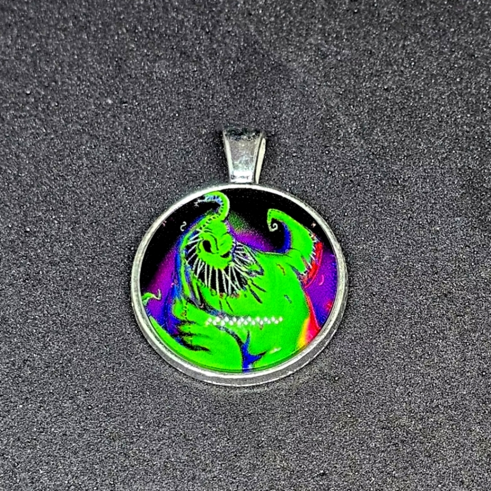 Oogie Boogie Cabochon Pendant Necklace Nightmare Before Christmas Halloween